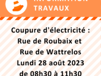 Coupure d’électricité programmée