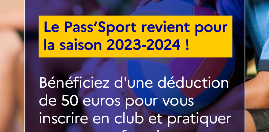 Le Pass’Sport revient pour 2023-2024