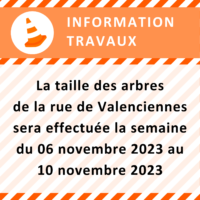Taille des arbres rue de Valenciennes