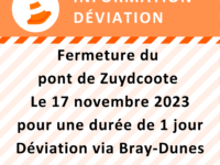 Fermeture du pont de Zuydcoote