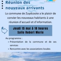 Réunion des nouveaux arrivants